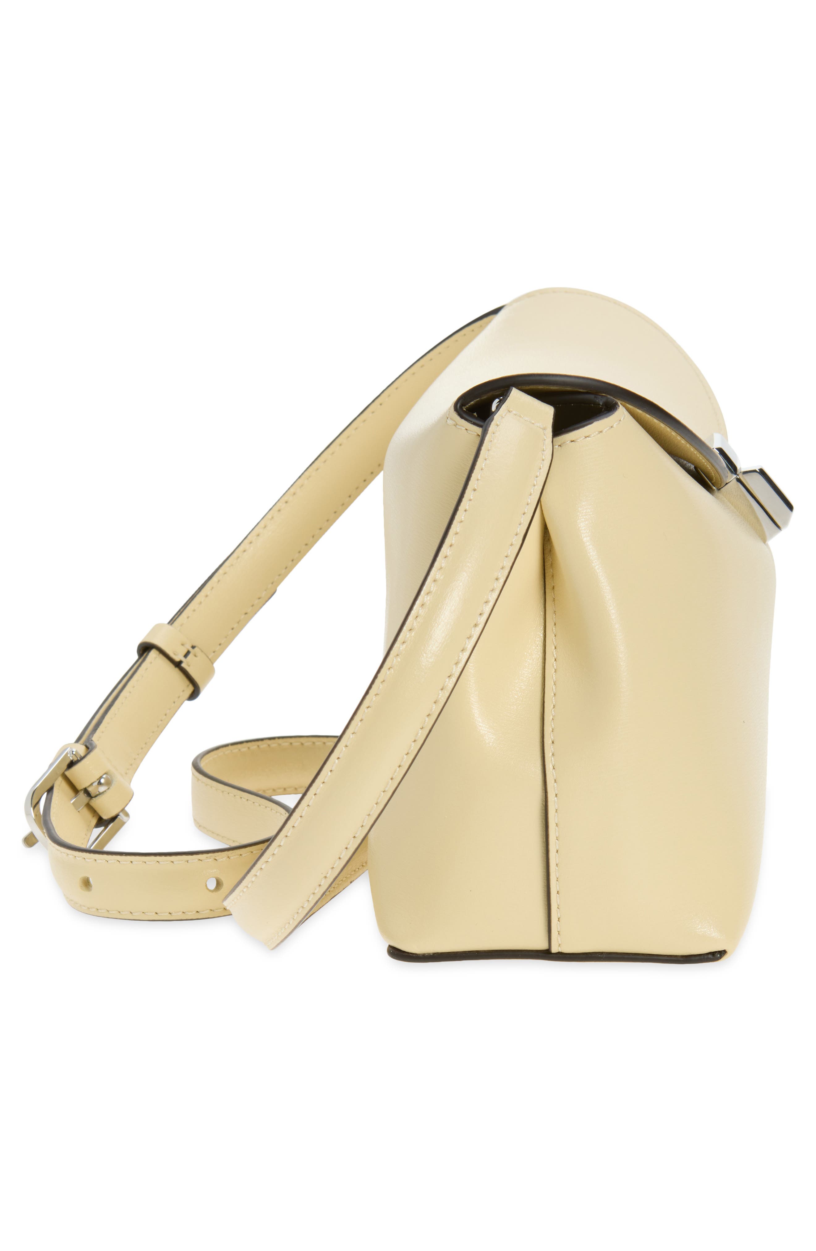 Palmellata T-Lock Leather Clutch Crossbody, Alternate, color, CHAMPAGNE
