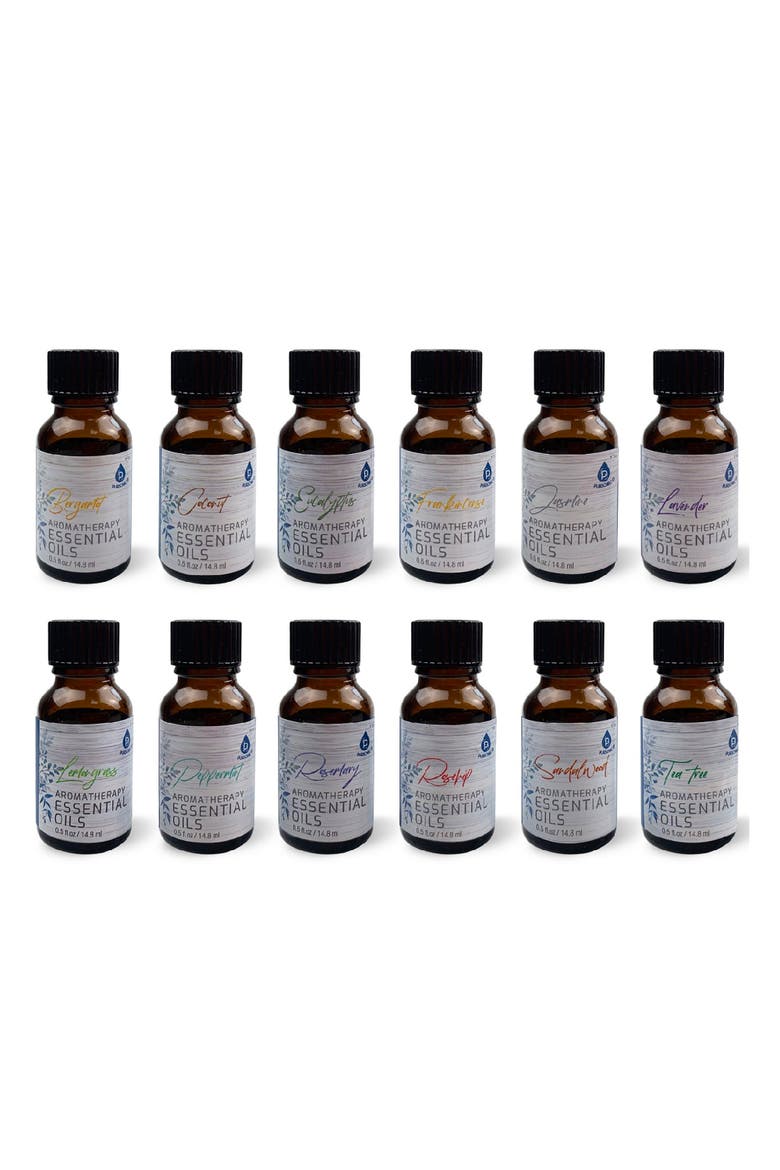 12 Pack of Aromatherapy Essential Oils, Main, color, Multicolor