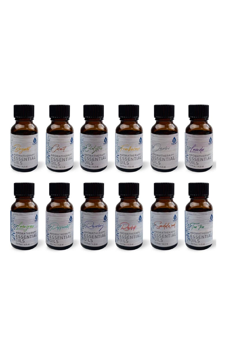 PURSONIC 12 Pack of Aromatherapy Essential Oils, Main, color, Multicolor