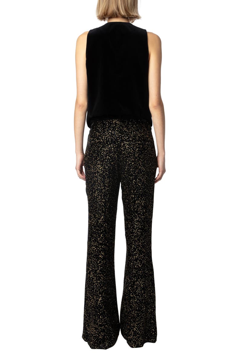 Emaux Velvet Vest, Alternate, color, NOIR