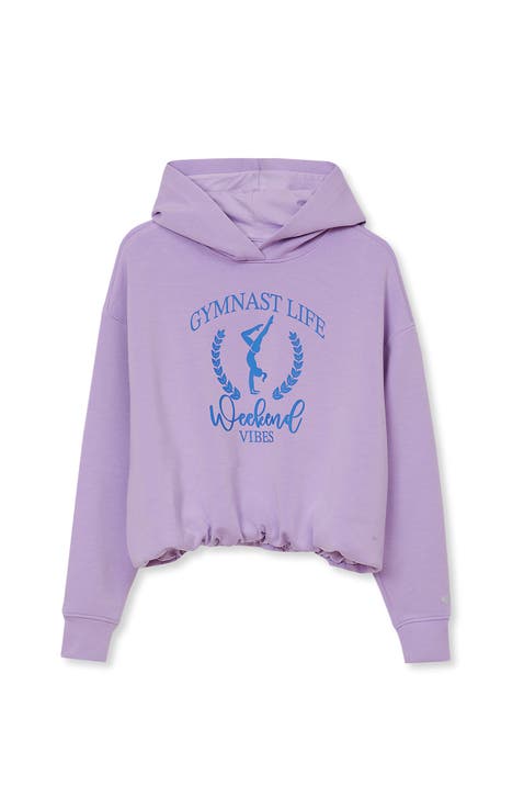 Girls Long Sleeve Bubble Active Hoodie