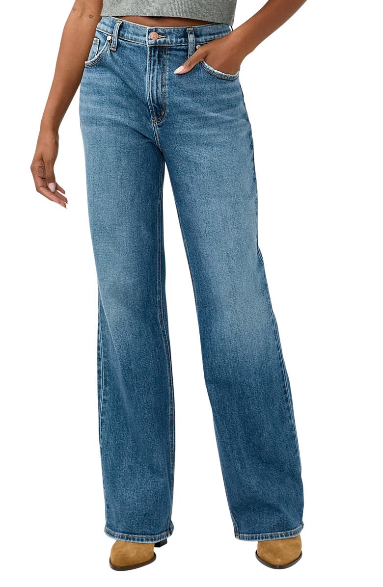 Silver Jeans Co. Baggy Bootcut Jeans, Main, color, Acoustic