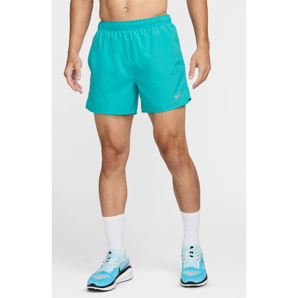 Nike Dri-fit Challenger 5-inch Brief Lined Shorts In Dusty Cactus