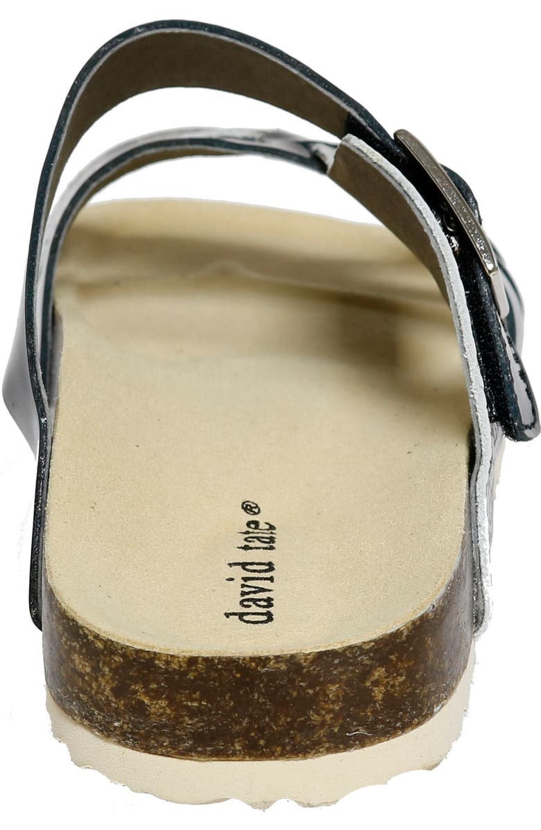 David Tate Warm Strappy Slide Sandal, Alternate, color, Black