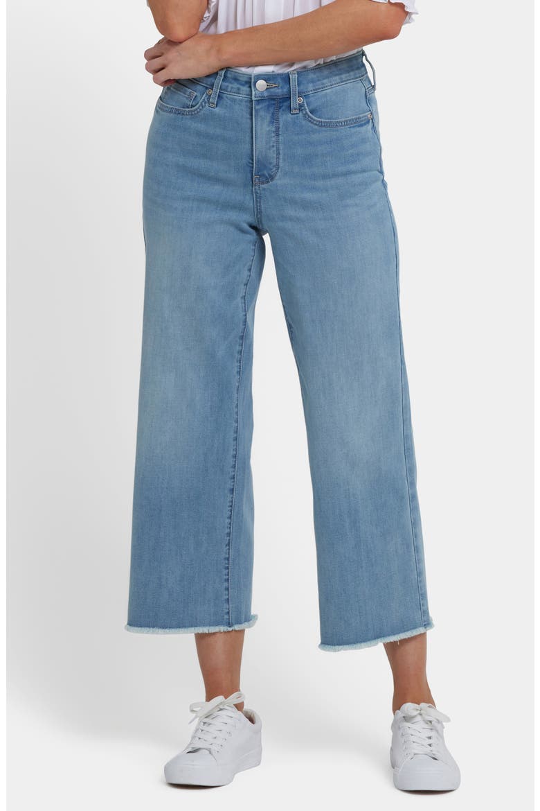 Coco Cool Embrace® Frayed Crop Wide Leg Jeans, Main, color, HERITAGE GLOW