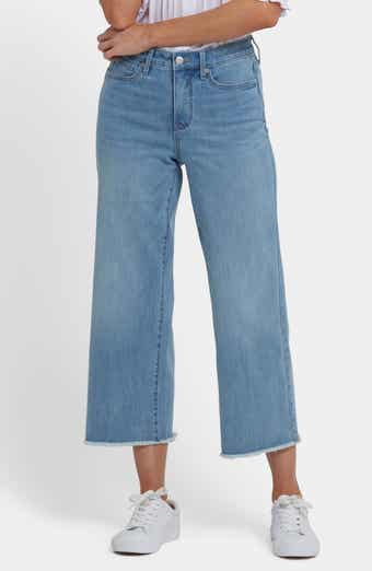 Coco Cool Embrace® Frayed Crop Wide Leg Jeans