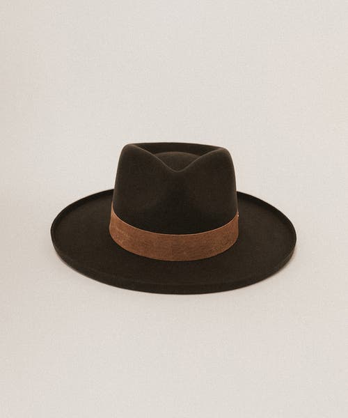 Two Roads Hat Co. Echo Park Fedora Hat In Dark Earth