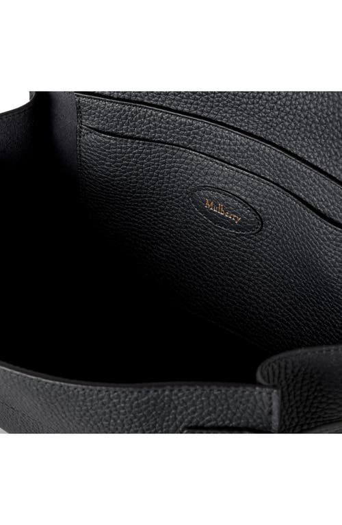 Mulberry 'small Bayswater' Black Shoulder Bag With Laminated Logo In Black