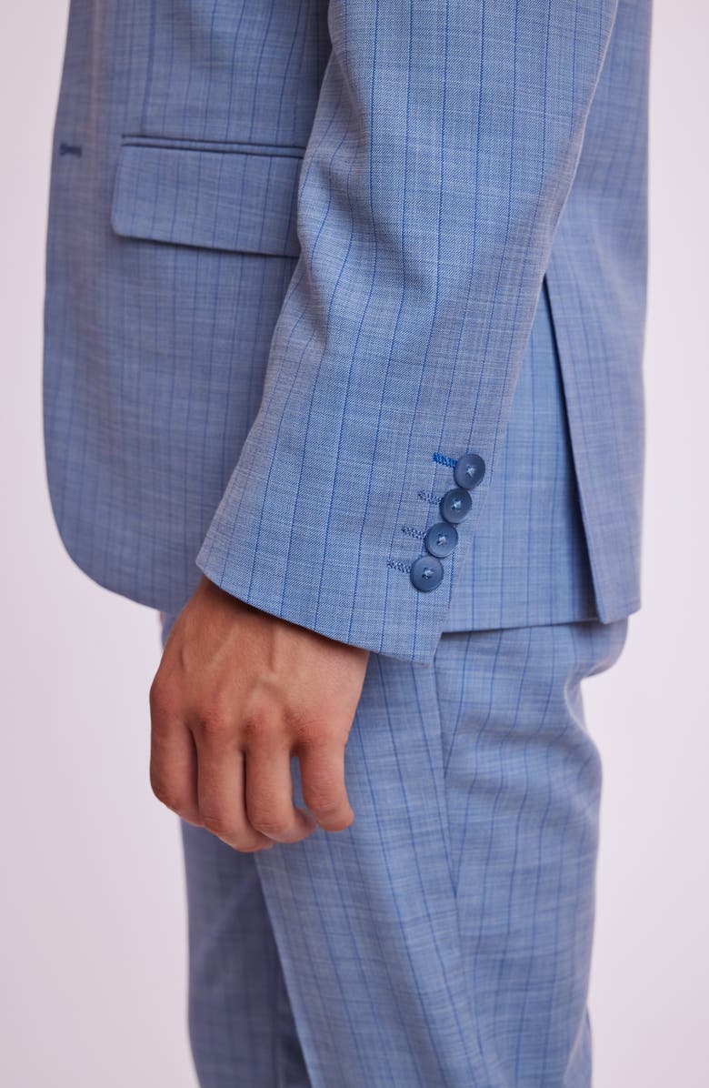 PAISLEY & GRAY Dover Slim Fit Vertical Stripe Sport Coat, Alternate, color, French Blue Stripes