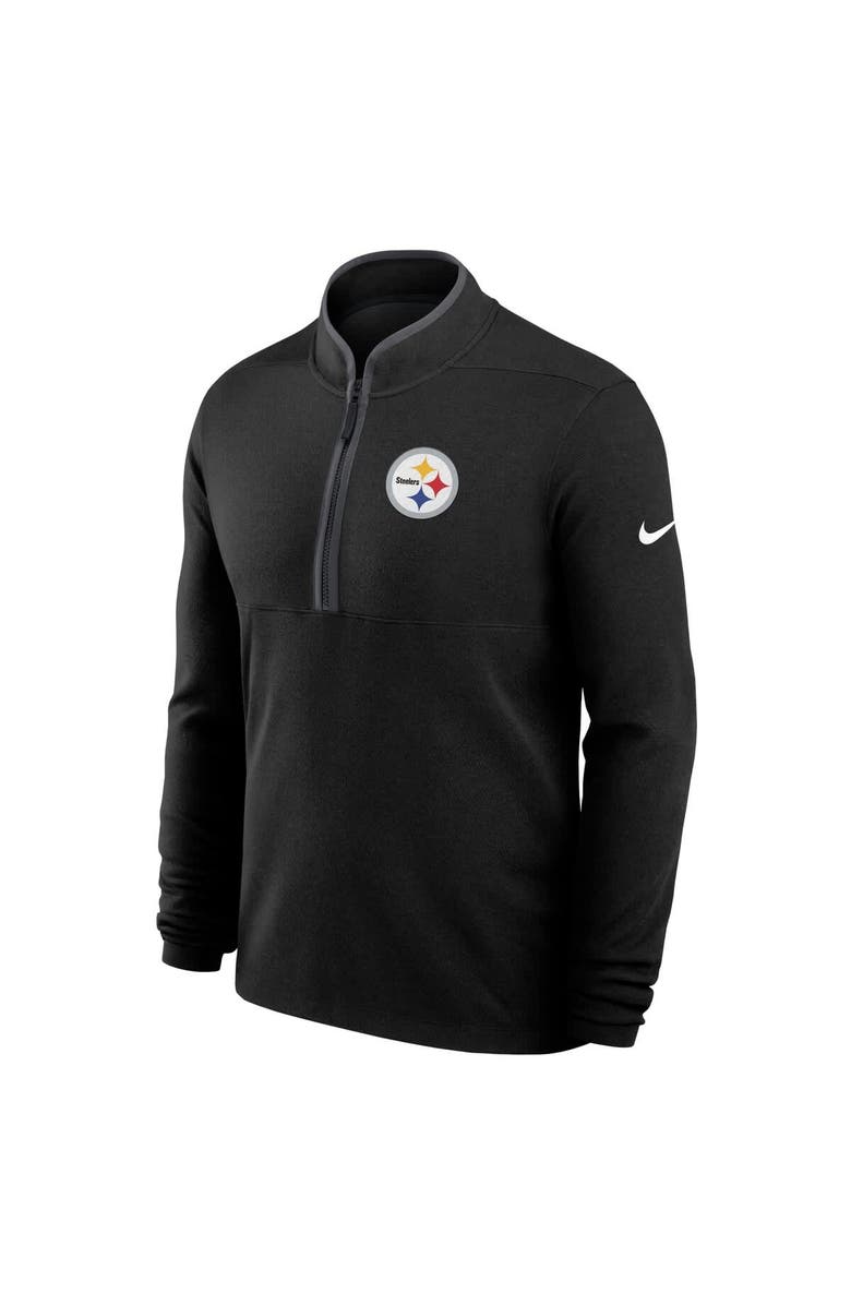Nike Men's Nike Black Pittsburgh Steelers Lightweight Victory Performance Half-Zip Pullover, Alternate, color, Black