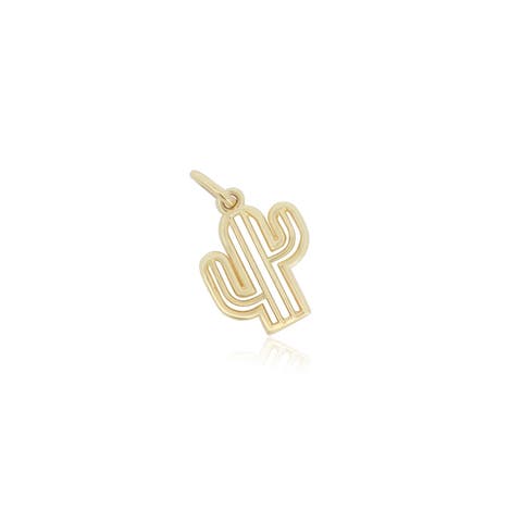 Mini Gold Cactus Charm