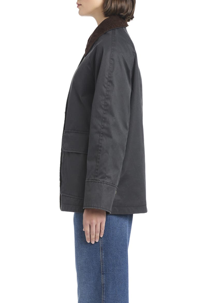 Waxed Barn Jacket, Alternate, color, BLACK