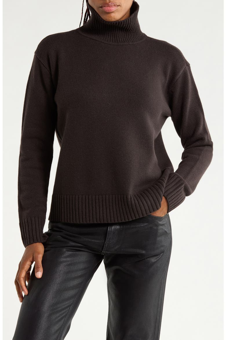Cashmere Turtleneck Sweater, Main, color, BLACKWOOD