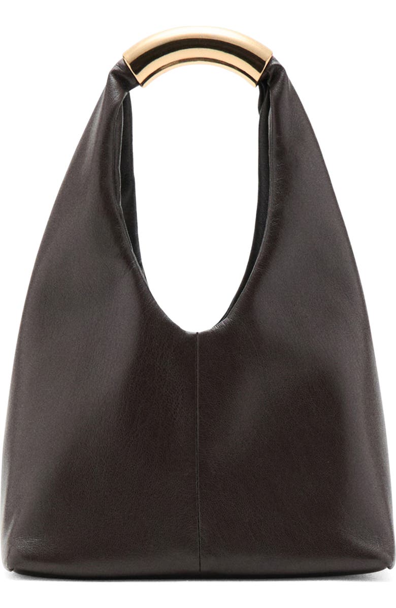 MANGO Faux Leather Top Handle Bag, Main, color,