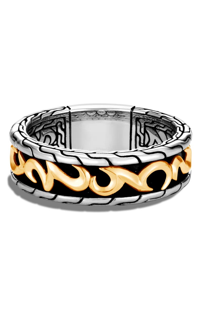 John Hardy Men's Classic Chain Two-Tone 7mm Band Ring, Alternate, color, 