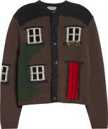 JW Anderson House Intarsia Wool Cardigan