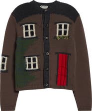 JW Anderson House Intarsia Wool Cardigan