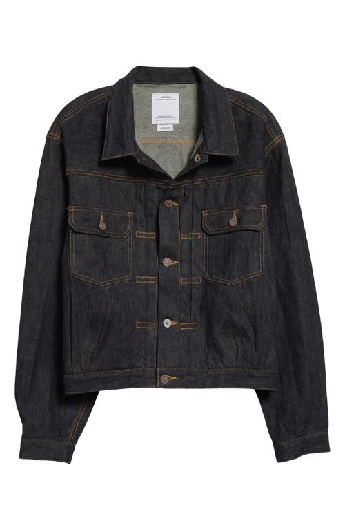 Visvim Social Sculpture 101 Raw Denim Jacket In Raw Mud Od