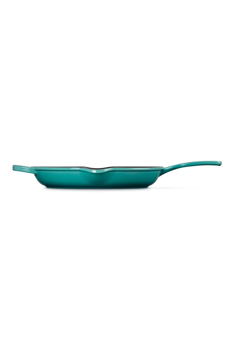 Signature Handle Enamel 11 3/4 Inch Cast Iron Skillet, Alternate, color, RIVIERA