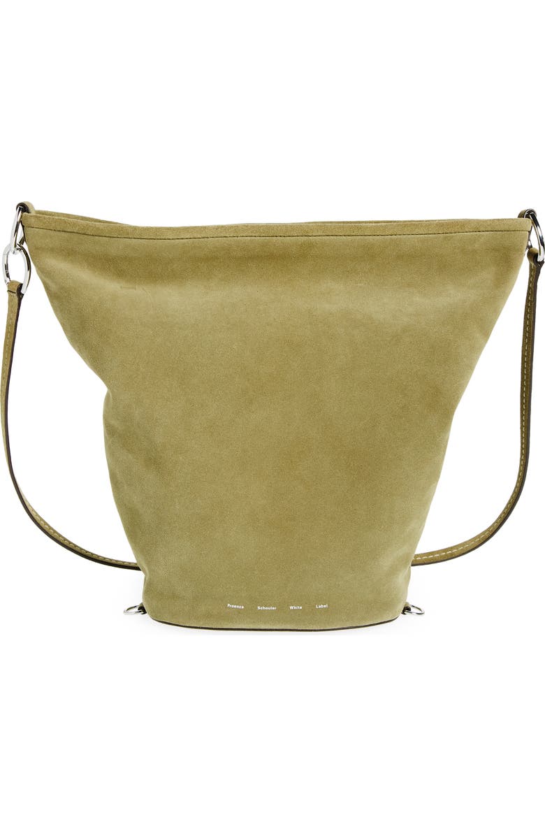 Proenza Schouler White Label Spring Suede Bucket Bag, Main, color,