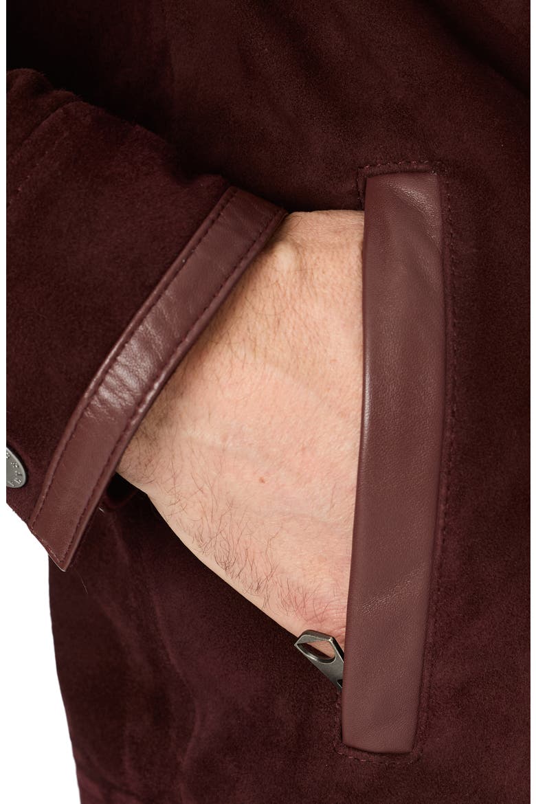 Holmbrook Suede Jacket, Alternate, color, BURGUNDY