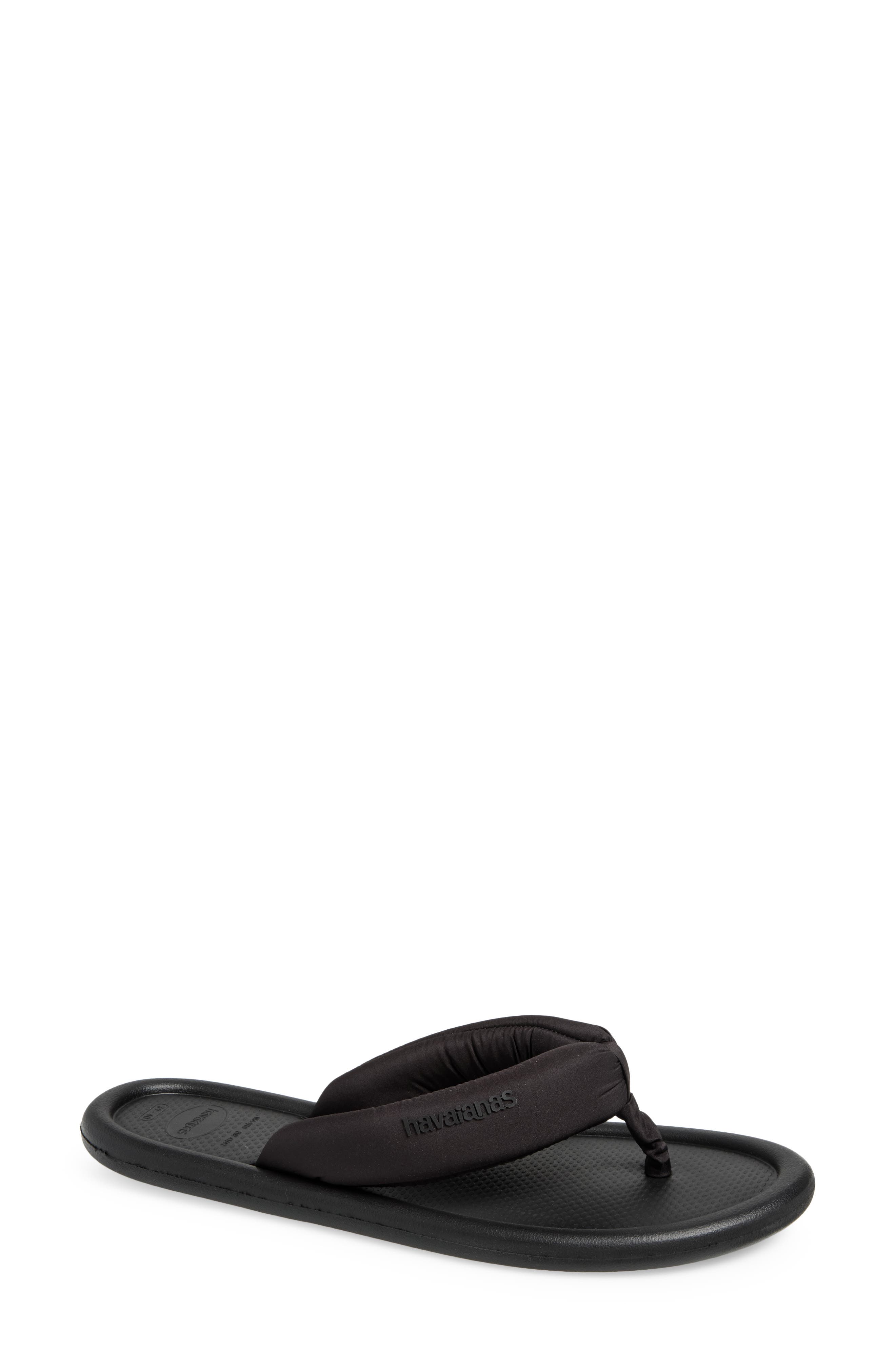 Maxi Puffed Flip Flop, Main, color, BLACK