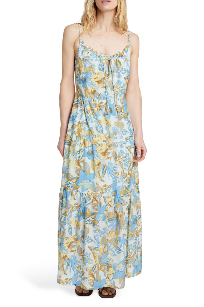 Sun Chaser Tiered Maxi Sundress, Main, color, PARADISE BLOSSOM