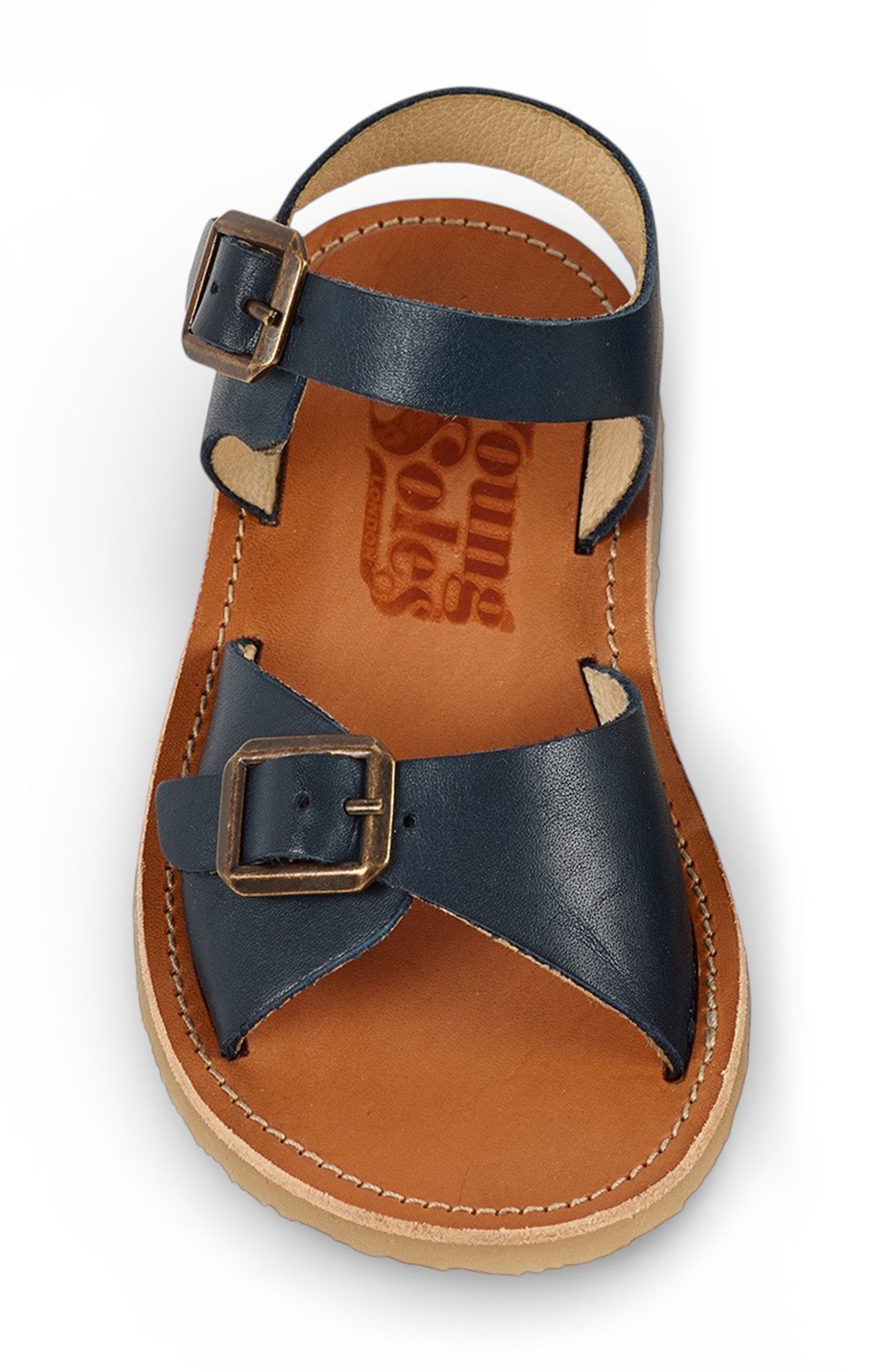 Young Soles Sonny Sandal, Alternate, color, Navy