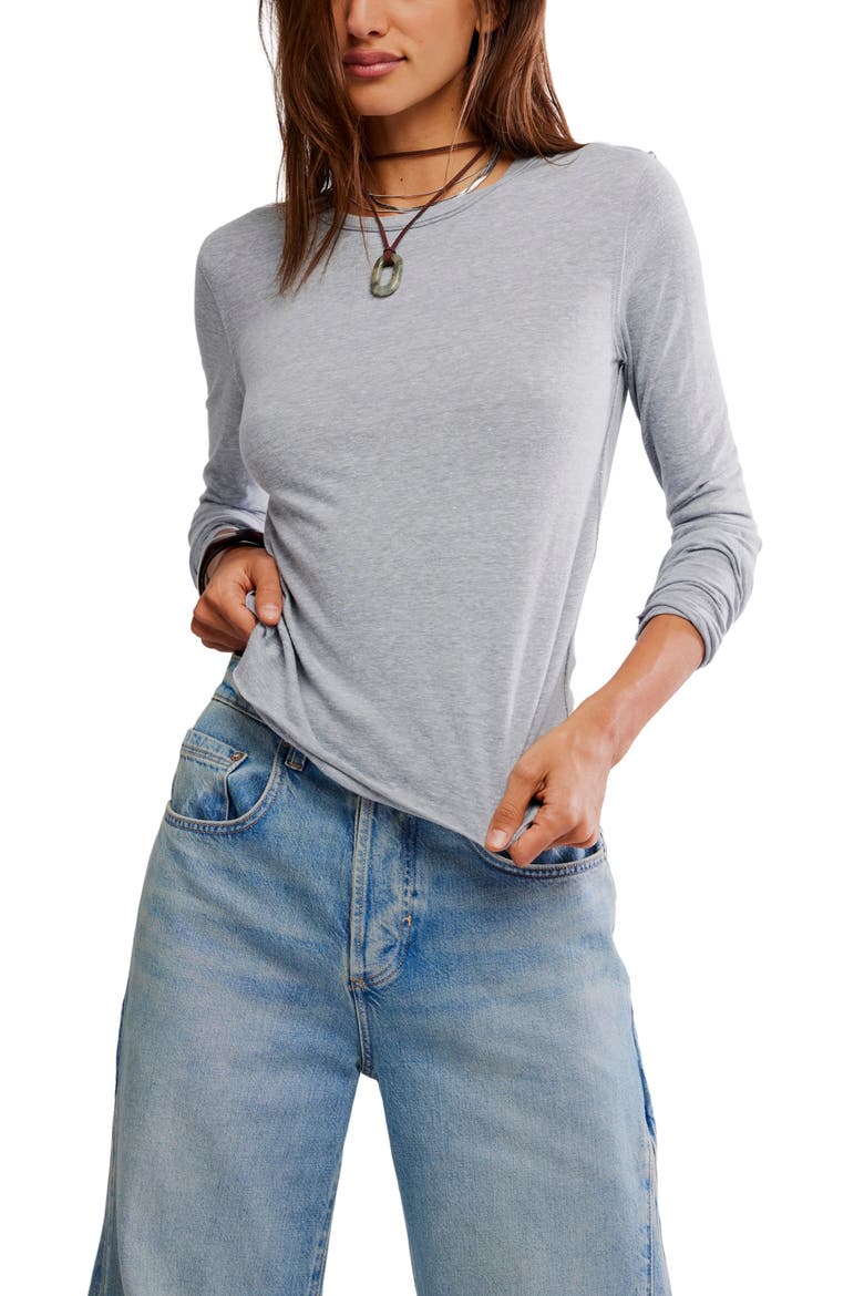 Nova Long Sleeve T-Shirt, Main, color, GREYHOUND