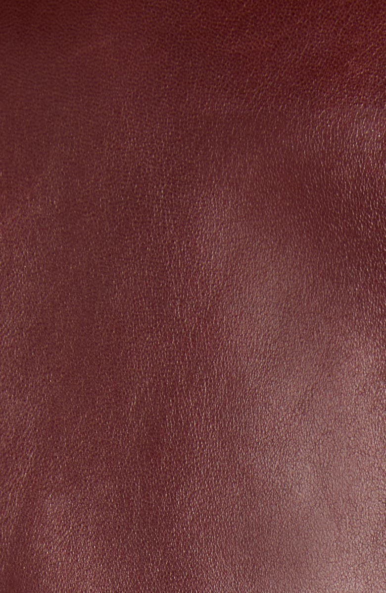 TOM FORD Plongé Leather Racer Jacket, Alternate, color, Er532 Burgundy