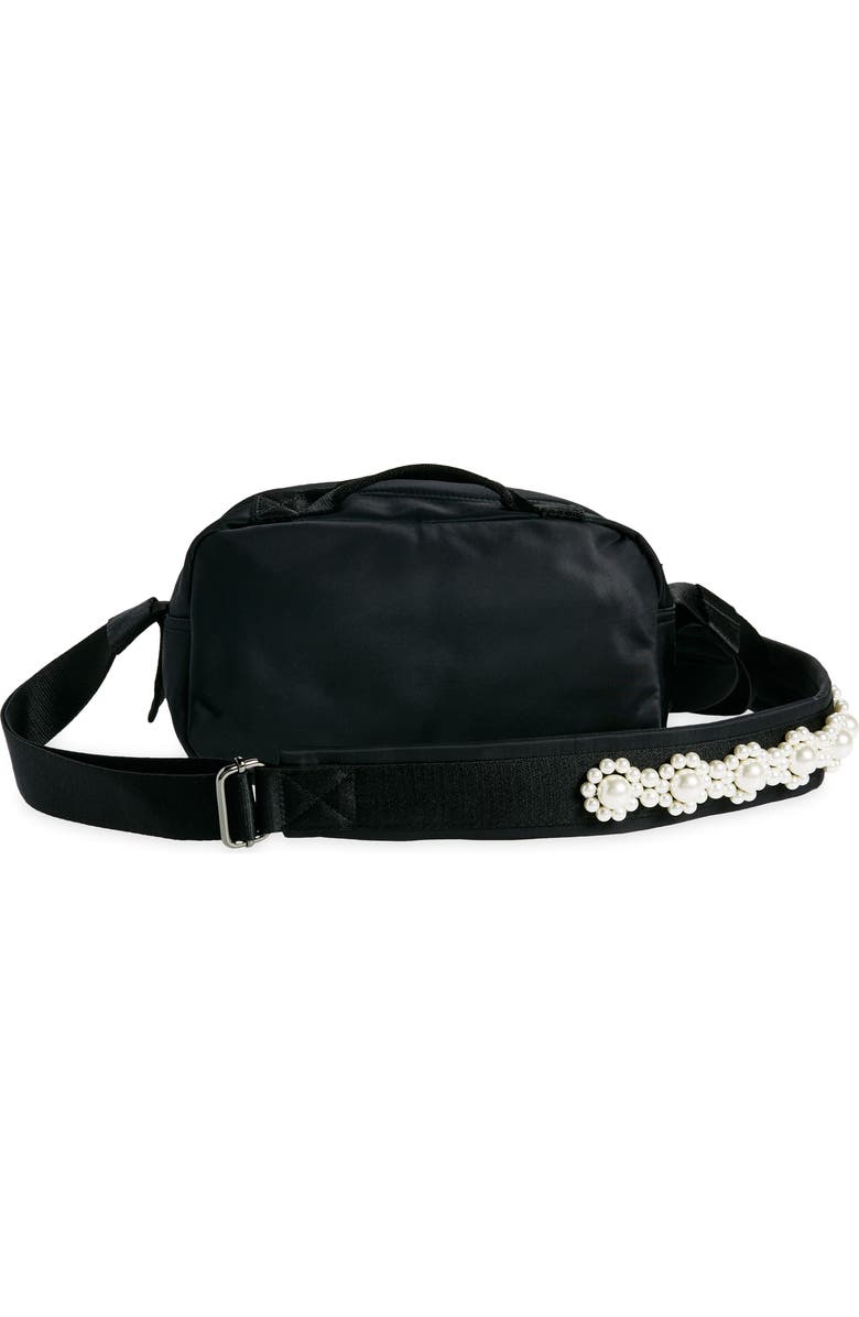 Simone Rocha Beaded Classic Bow Nylon Crossbody Camera Bag, Alternate, color,