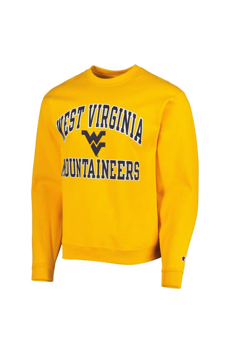 Champion Men's Champion Gold West Virginia Mountaineers High Motor Pullover Sweatshirt, Alternate, color, 