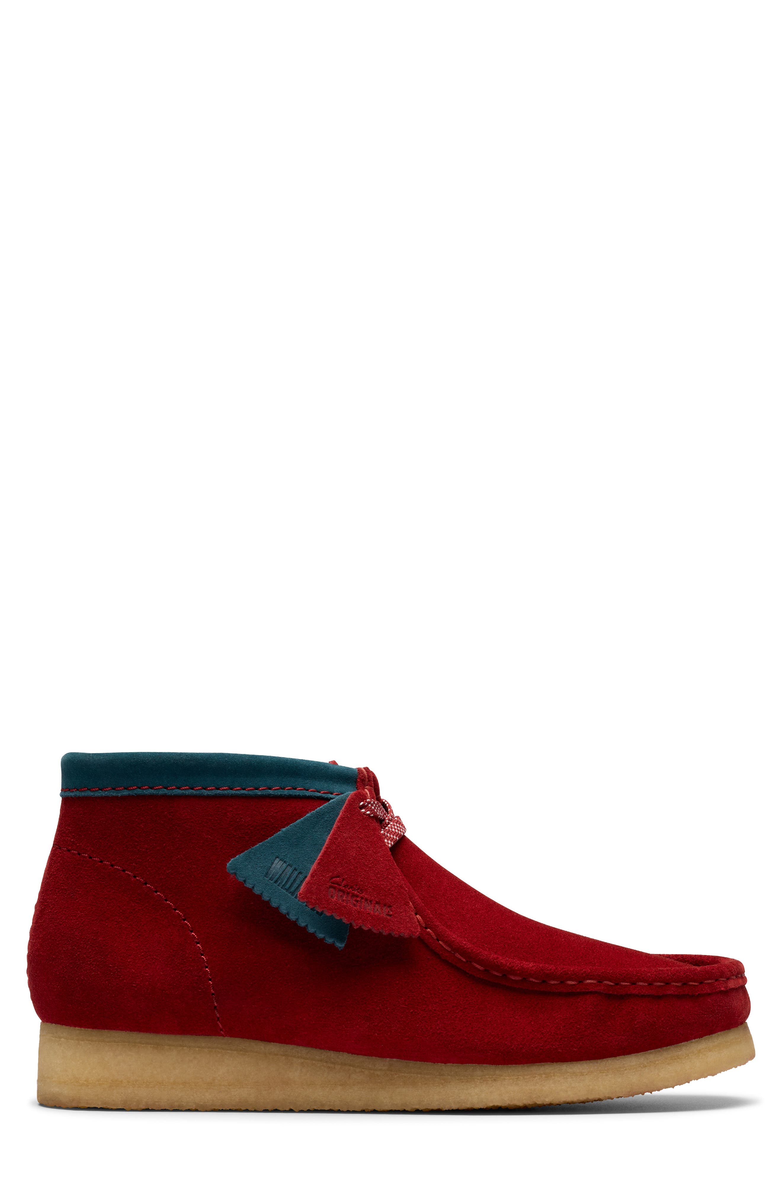 Clarks<sup>®</sup> Originals Wallabee Chukka Boot, Alternate, color, Dark Red S