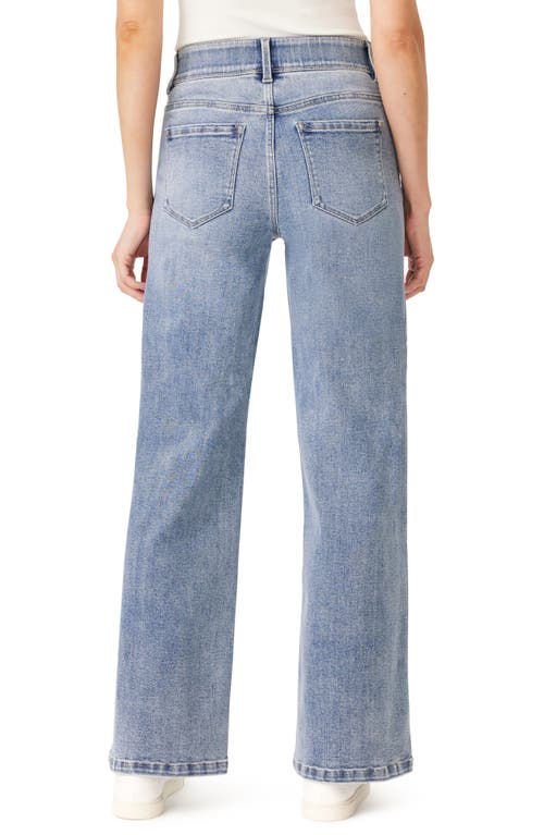Curve Appeal Skylar High Waist Wide Leg Jeans In Lakeport