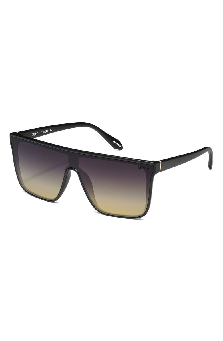 QUAY Nightfall 138mm Shield Sunglasses, Alternate, color,