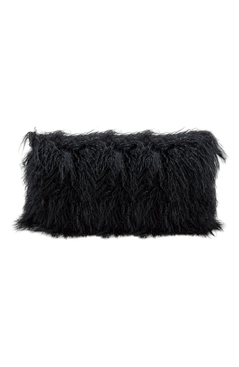 Mina Victory Genuine Tibetan Shearling Pillow, Main, color, 