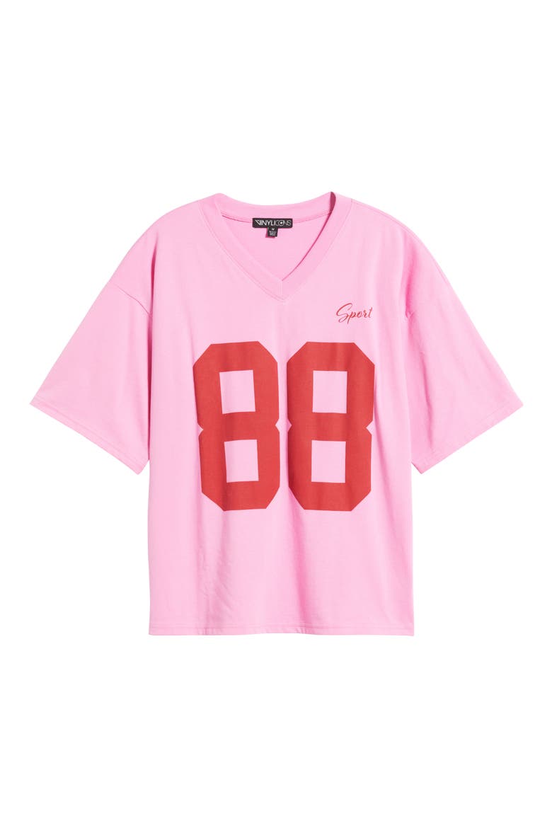 88 Oversize Graphic T-Shirt, Alternate, color, FUSCHIA PINK