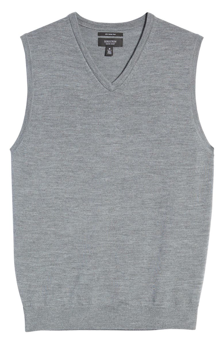 NORDSTROM MEN'S SHOP Merino Wool Sweater Vest, Alternate, color,