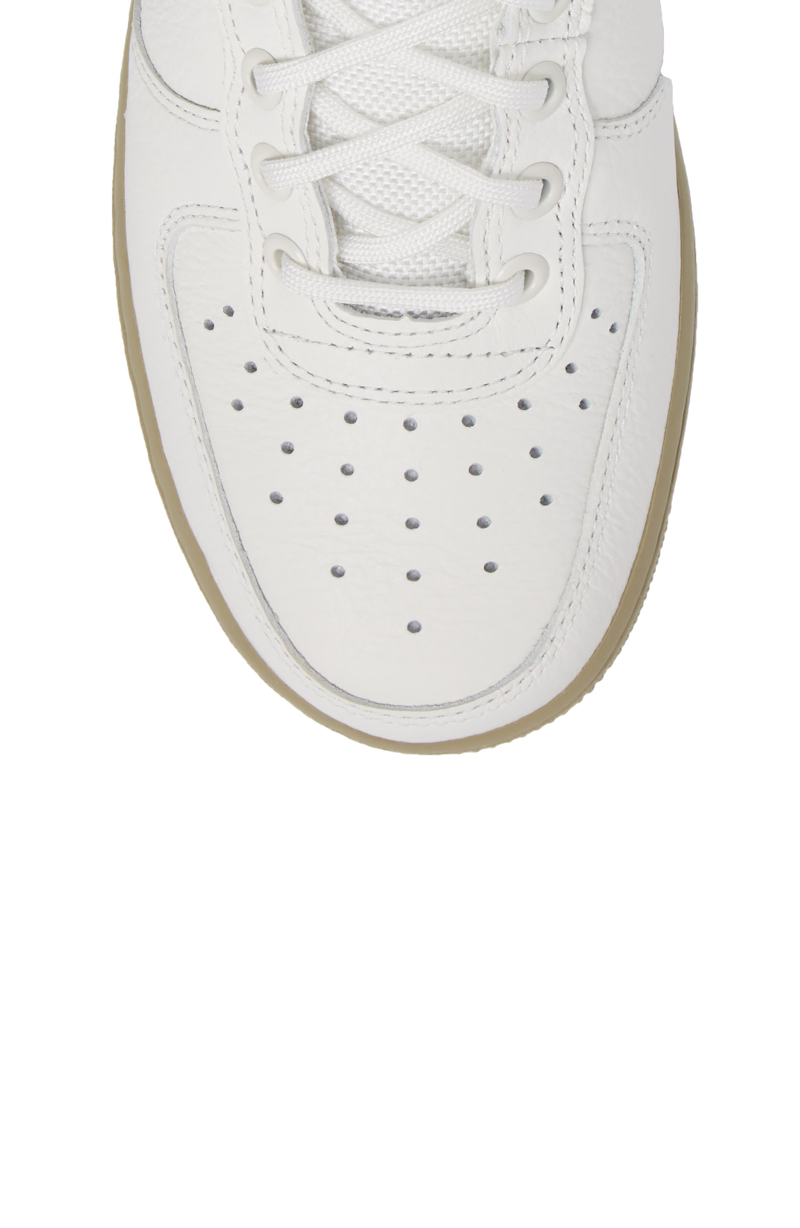 SF Air Force 1 Mid Sneaker, Alternate, color, IVORY/IVORY-MARS STONE