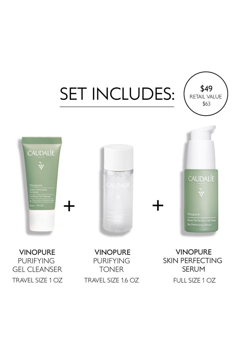 CAUDALÍE Vinopure Anti-Blemish Solution Set USD $63 Value, Alternate, color, 