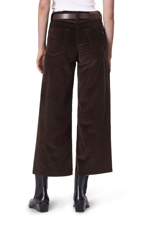 Rag & Bone Andi Ankle Wide Leg Corduroy Jeans In Brown