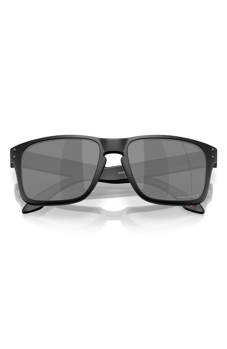 Oakley Holbrook S 53mm Polarized Square Sunglasses, Alternate, color, Matte Black / Prizm