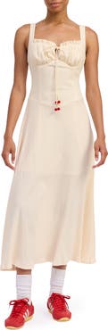 JACQUIE THE LABEL Cerise Midi Sundress