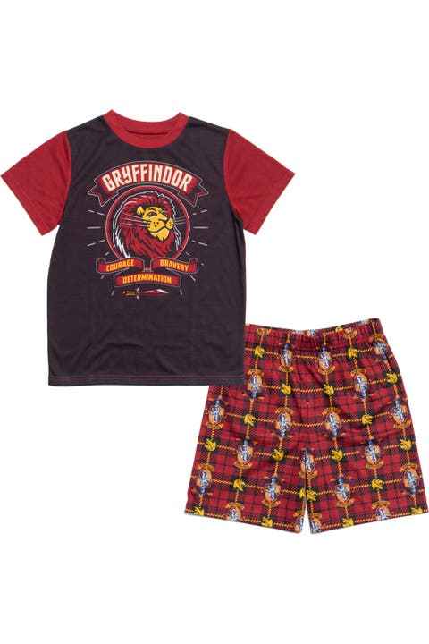 Gryffindor Pajama Shirt and Shorts Set