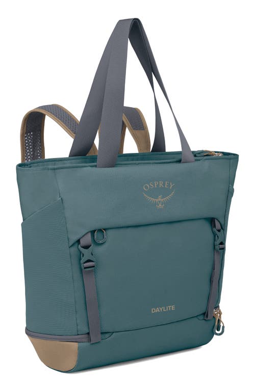 Osprey Daylite Large Tote Pack In Cascade Blue/latte Brown