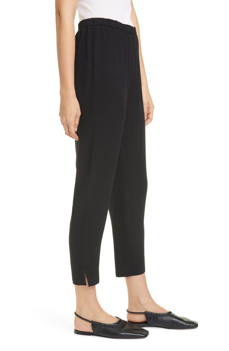 Eileen Fisher Tapered Silk Pants, Alternate, color, 