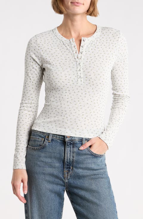 Button Front Knit Top