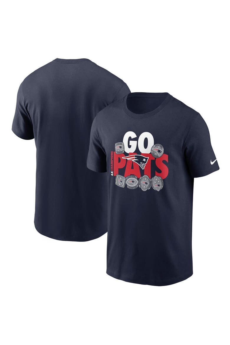 Men's Nike Navy New England Patriots Hometown Collection 6x T-Shirt, Main, color, Navy