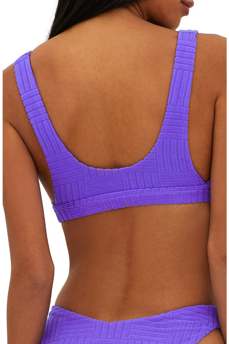 Peyton Ribbed Bikini Top, Alternate, color, ULTRA VIOLET