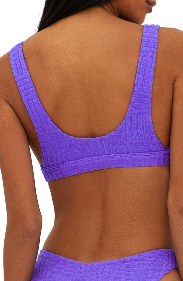 Beach Riot Peyton Ribbed Bikini Top, Alternate, color, Ultra Violet